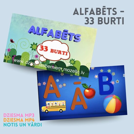 Alfabēta dziesma 1., 2., 3. daļa