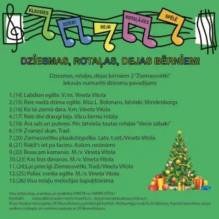 Dziesmas rotaļas dejas bērniem - 2 Ziemassvētku rotaļas un dejas.